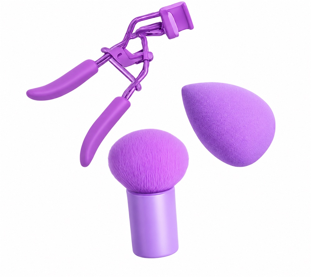 Set Rizador de Pestañas + Beauty Blenders x3